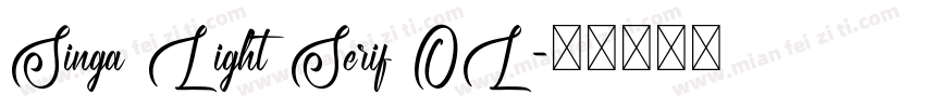 Singa Light Serif OL字体转换